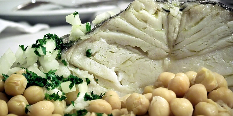 Bacalhau alto cozido